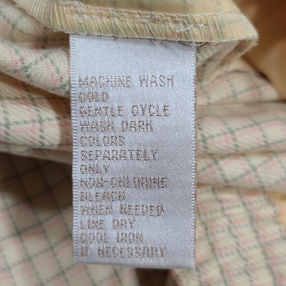 EP Pro 8" Light Yellow Plaid High Waisted Shorts Cullottes Womens Size 10 - Picture 4 of 7